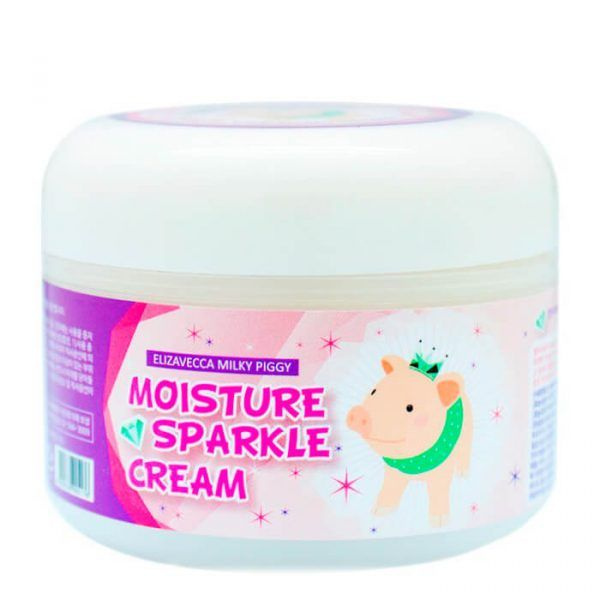 Увлажняющий крем для лица и тела, для сияния кожи Elizavecca Milky Piggy Moisture Sparkle Cream 100г #1