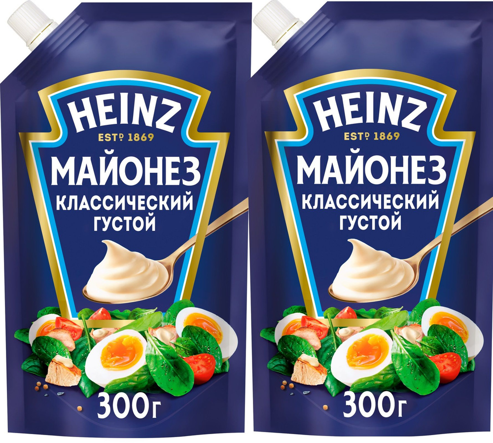 Майонез Heinz Классический 67%, 2 шт по 300г #1