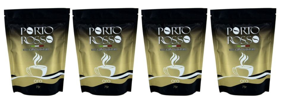 Кофе растворимый Порто Россо Оро 75 грамм 4 штуки #1