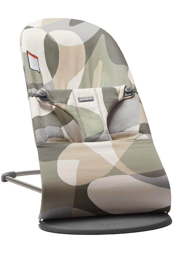 Детский шезлонг BabyBjorn Bliss Cotton Print, Khaki/Green 0060.39 #1