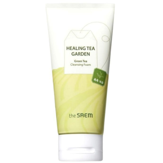 Пенка The Saem Healing Green Tea Garden Cleansing Foam