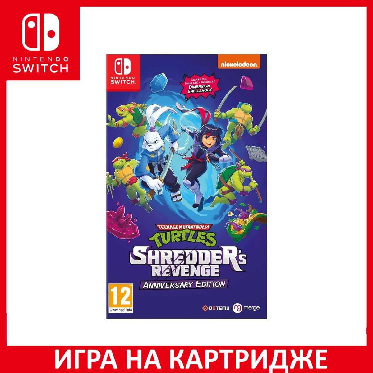 Игра на Картридже TMNT Teenage Mutant Ninja Turtles (Черепашки Ниндзя): Shredder's Revenge Юбилейное Издание (Anniversary Edition) (Switch)