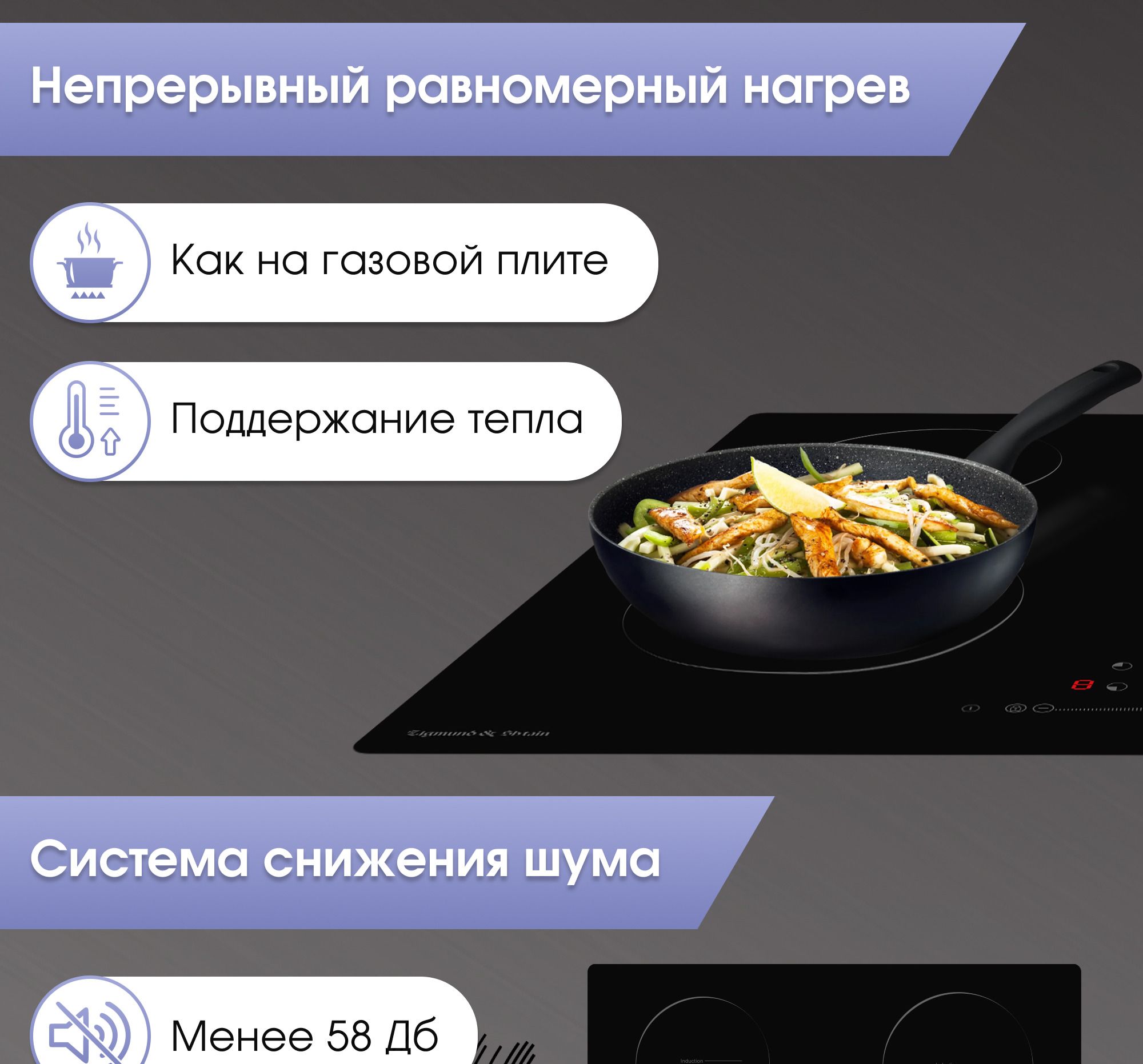 Индукционная стеклокерамическая варочная панель Zigmund & Shtain CI 30. ...