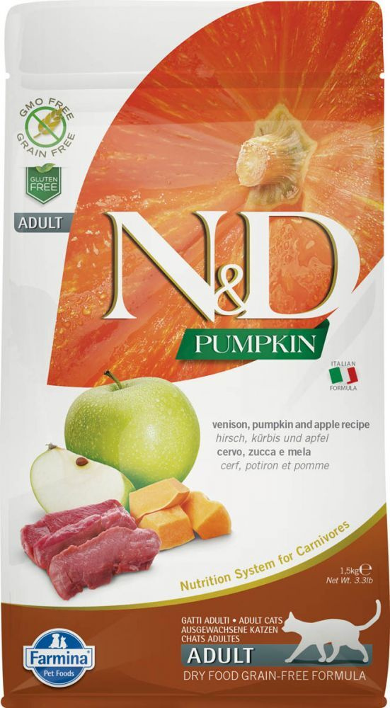 Сухой корм для кошек Farmina N&D Grain-Free Feline Pumpkin Venison 1,5 кг #1