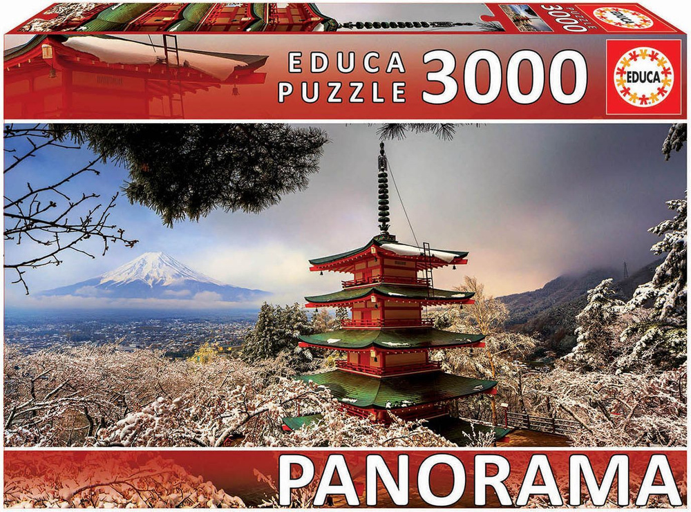Пазлы 3000 элементов Гора Фудзи и погода Чурейто панорама для взрослых  #1