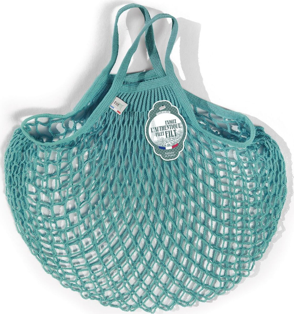 Сумка шоппер FAP, авоська, сумка женская, размер 40Х40 см. короткие ручки цвет: аквамарин  #1