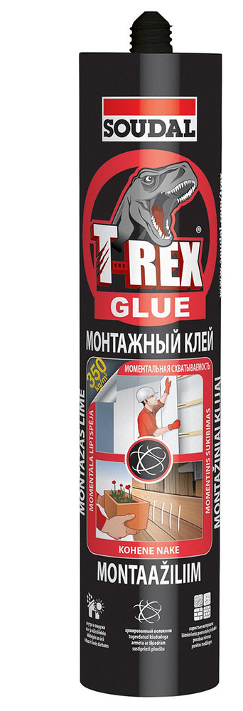 SOUDAL Монтажный клей 380 мл 0.45 кг, белый #1