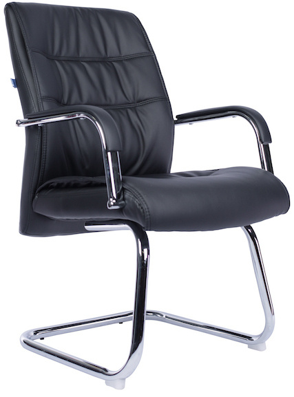 Everprof Офисный стул Bond CF Bond CF, Нержавеющая сталь, Экокожа, черный  #1