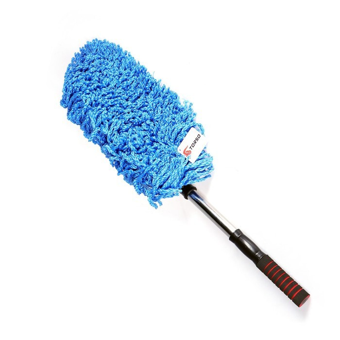 Щётка TORSO для удаления пыли, 72 см, микрофибра, телескопическая ручка, синяя  #1