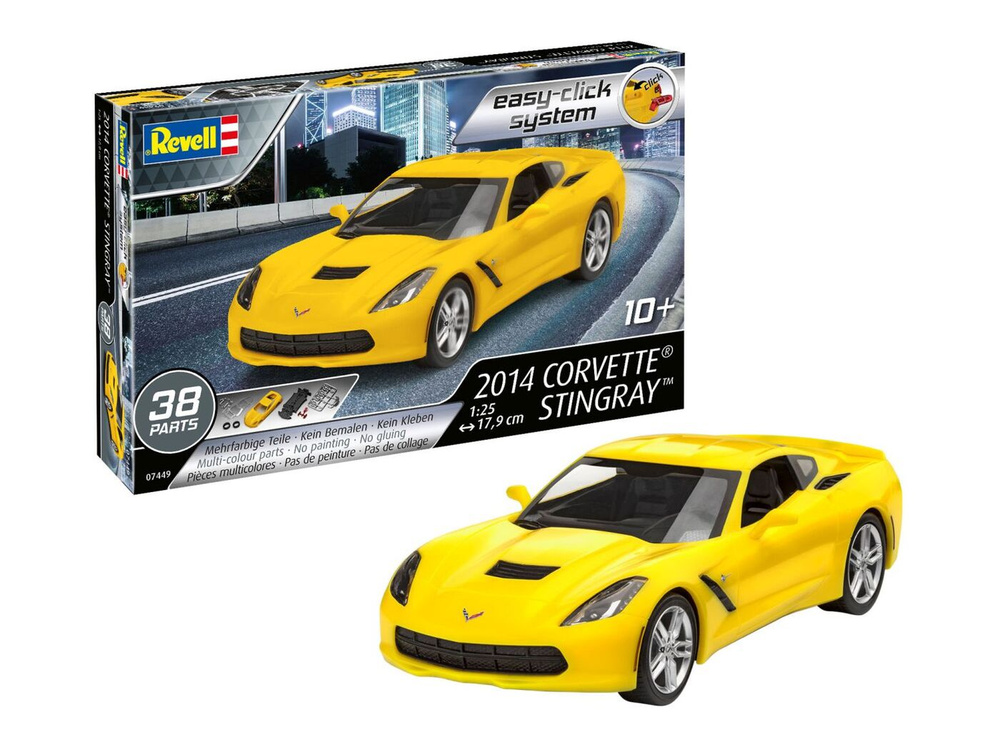 Модель для сборки Revell Спортивный автомобиль Corvette Stingray 2014, 07449 Уцененный товар  #1