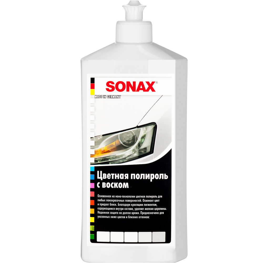 SONAX автополироль с воском (белый) NanoPro 296000 #1