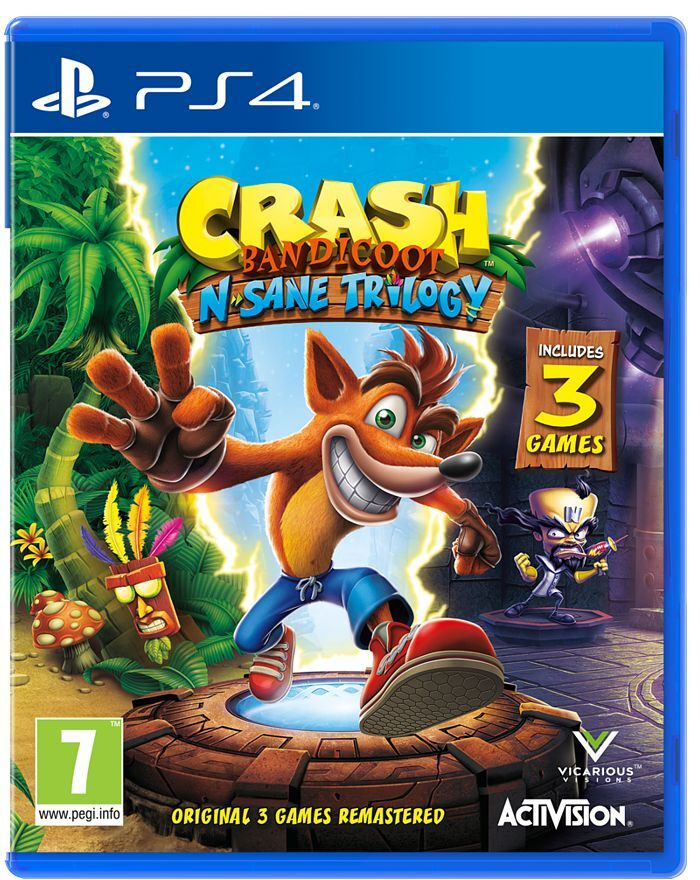 Игра Crash Bandicoot N'sane Trilogy (PlayStation 4, Английская версия) #1