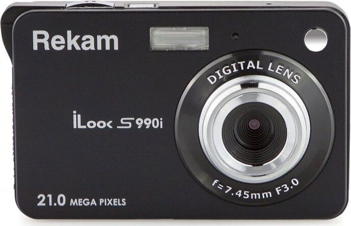 Фотоаппарат Rekam iLook S990i черный 21Mpix 2.7" 720p SDHC/MMC CMOS IS el/Li-Ion #1