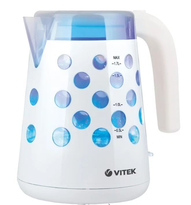 VITEK Электрический чайник VT-7048, голубой #1