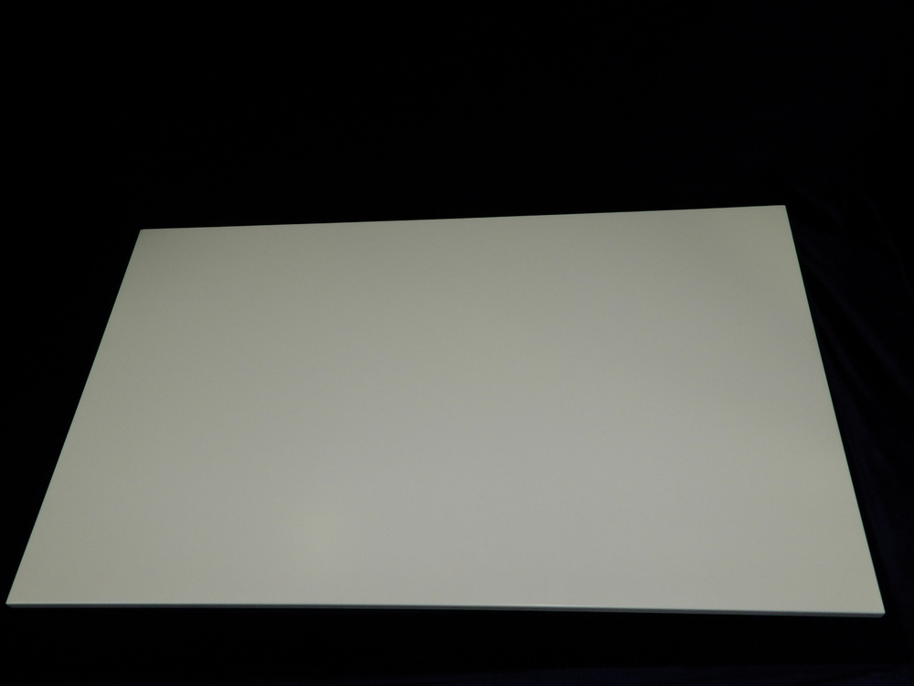 Столешница для ванной 91х53 AICITY / Столешница под раковину искусственный камень цвет белый  #1