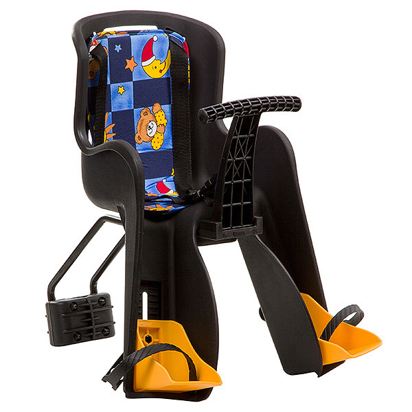 Кресло детское Переднее GH-908E черное с разноцветным текстилем  #1