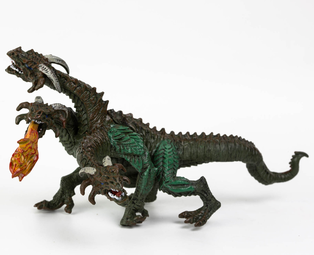 Фигурка животного Derri Animals Трёхглавый Дракон Змей Горыныч, для детей, игрушка коллекционная декоративная, #1