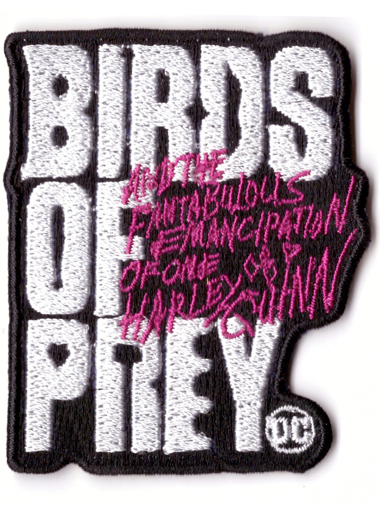 Наклейка-патч нашивка на одежду многоразовая Хищные Птицы / Харли Квинн  #1