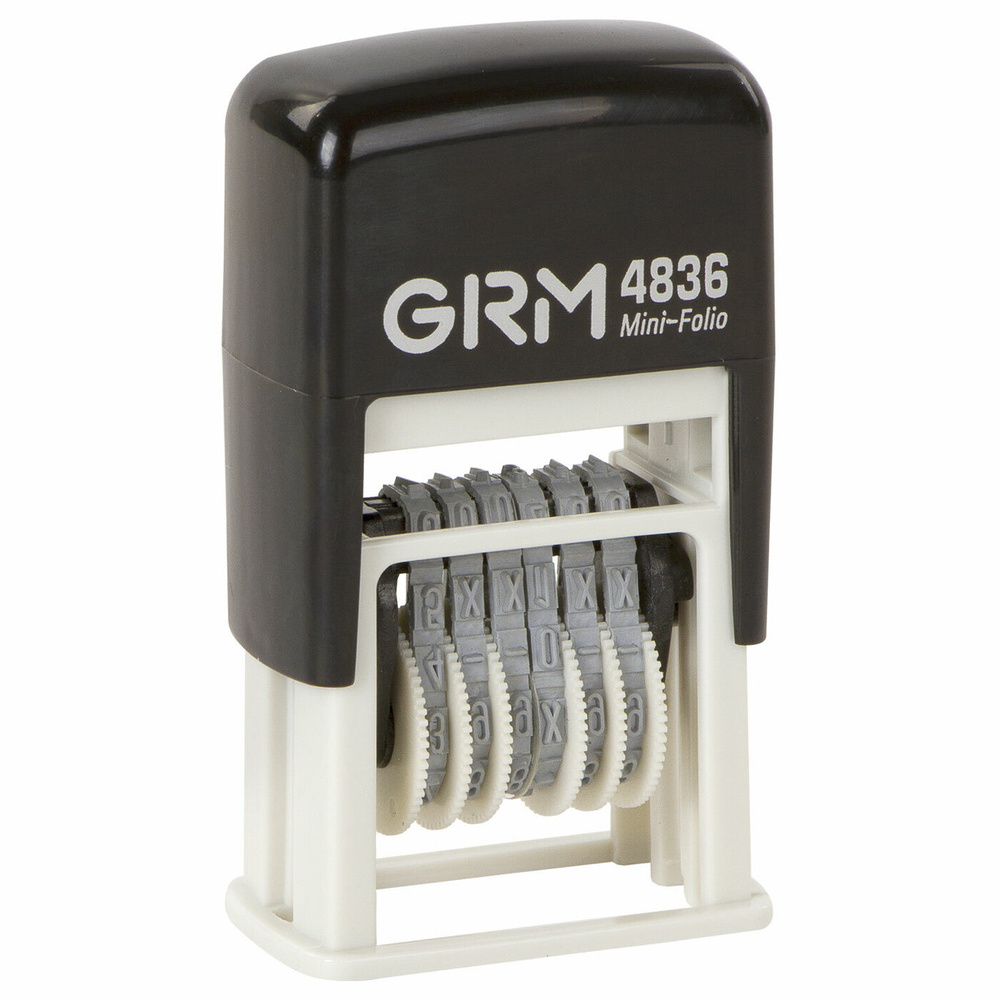 Нумератор GRM 6-разрядный, оттиск 15х3 мм синий (124141018) #1
