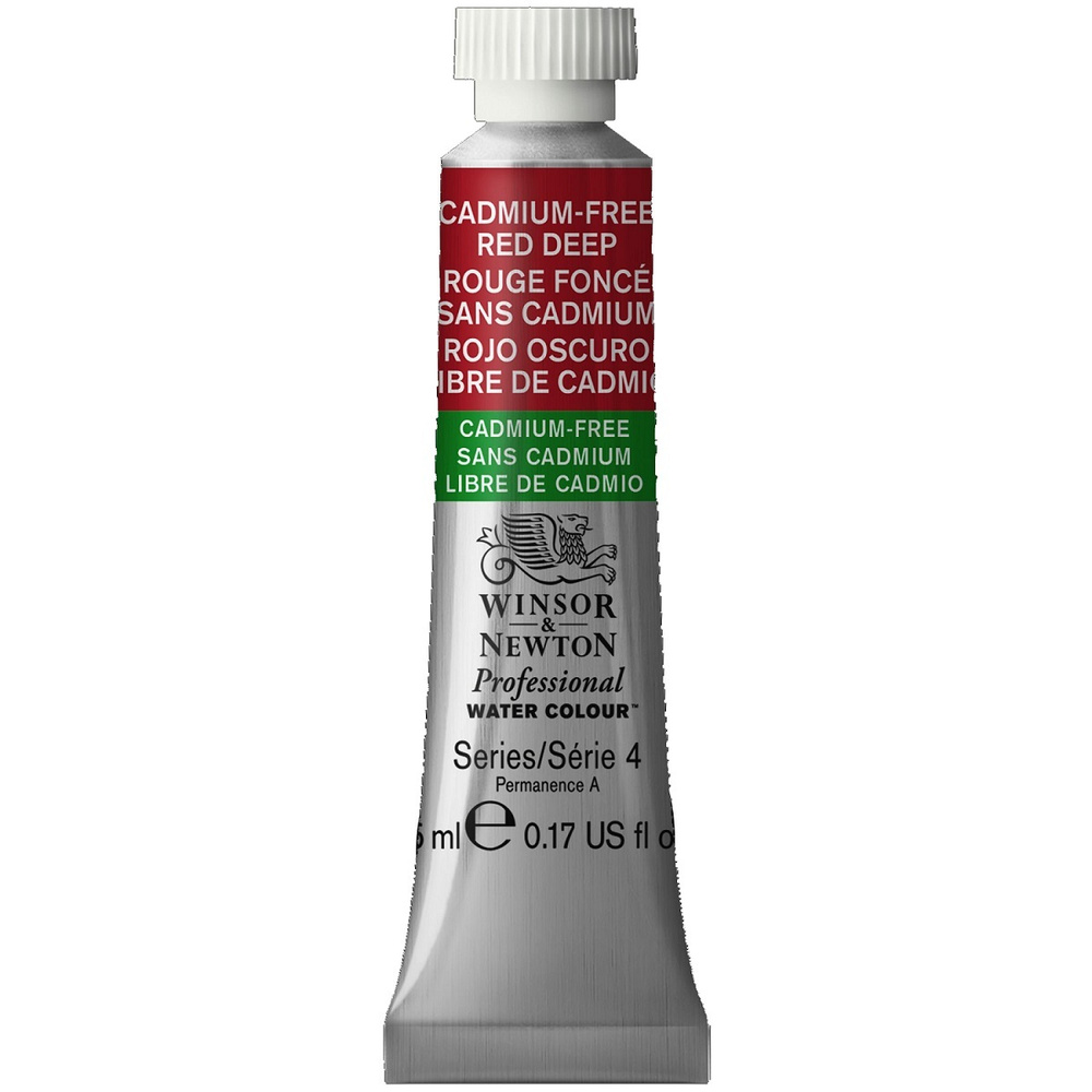 Winsor&Newton Акварель художественная, 5 мл, CADMIUM FREE, цвет RED DEEP #1