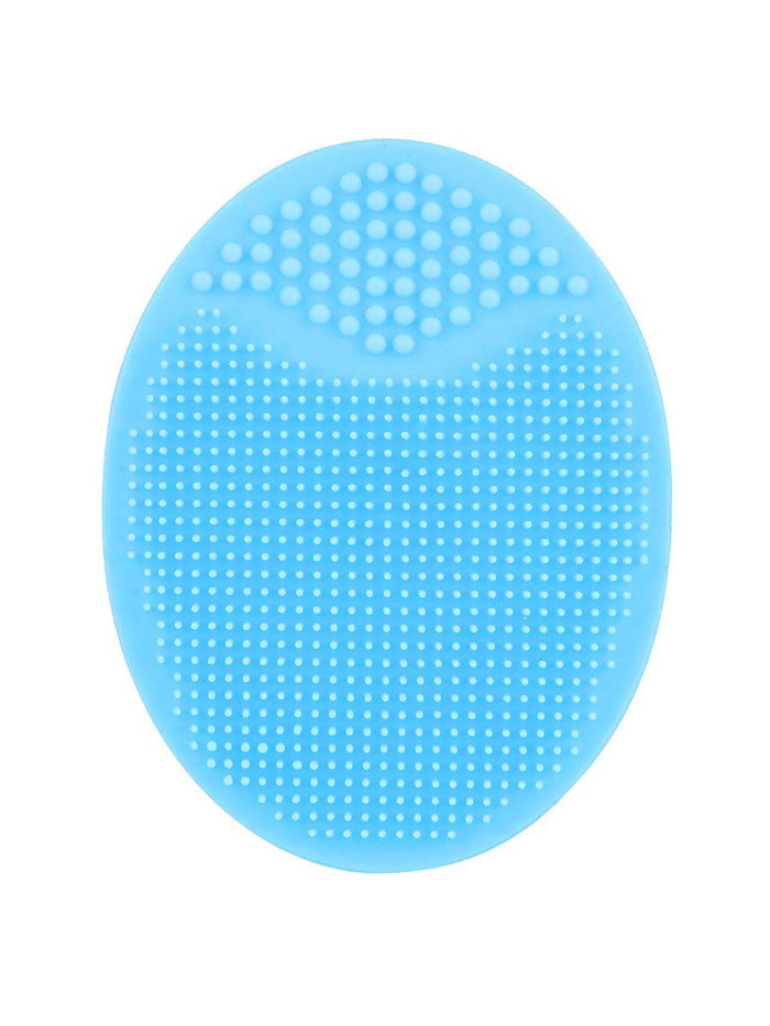 Lubinsi Силиконовая щеточка спонж для умывания и очищения лица/ Косметическая щетка для лица, голубая #1