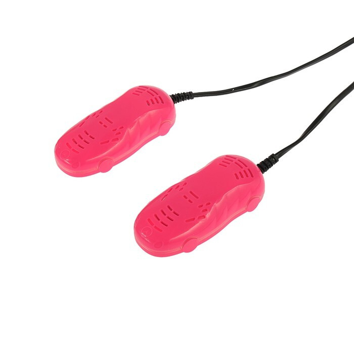 Сушилка для обуви Sakura SA-8155P, 12 Вт, до 70 С, арома-пластик, антибакт., розовая  #1