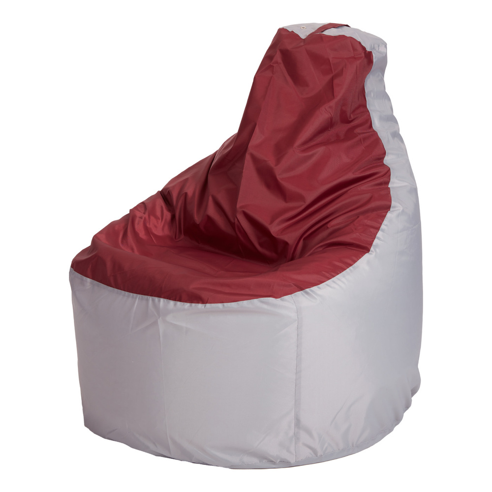 Пуффбери Комплект чехлов для кресла-мешка Трон, Оксфорд, Размер XXXL,серый, бордовый  #1