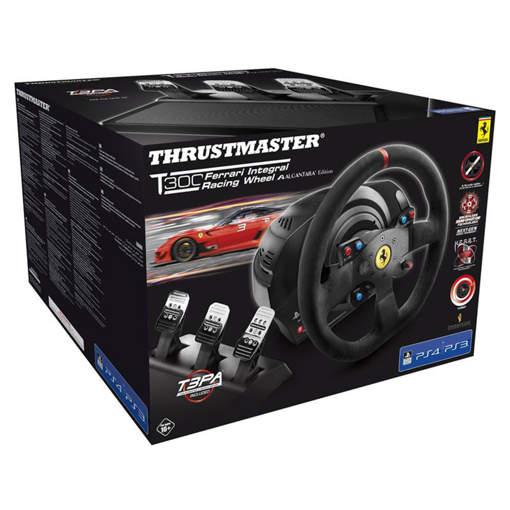 Руль игровой Thrustmaster T300 Ferrari Integral Rw Alcantara ed eu (4/3), черный #1