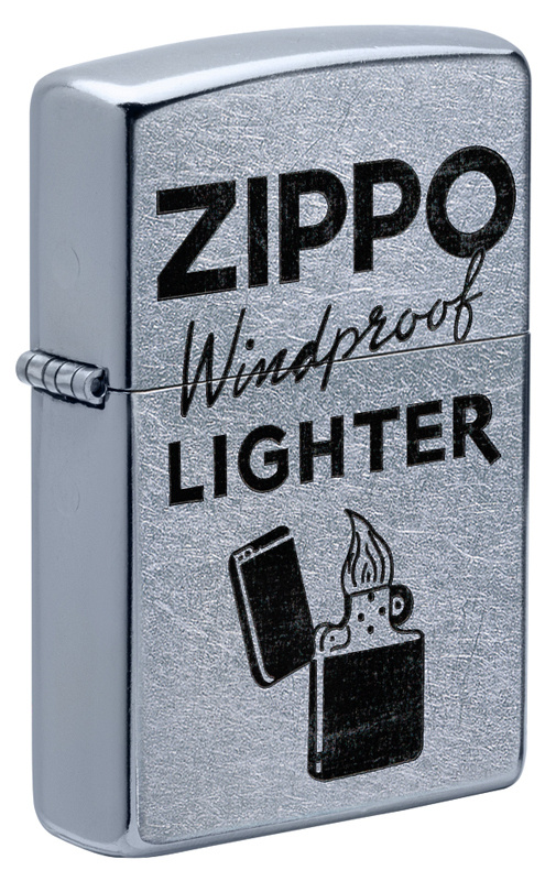 Зажигалка бензиновая Zippo Street Chrome 49592 #1