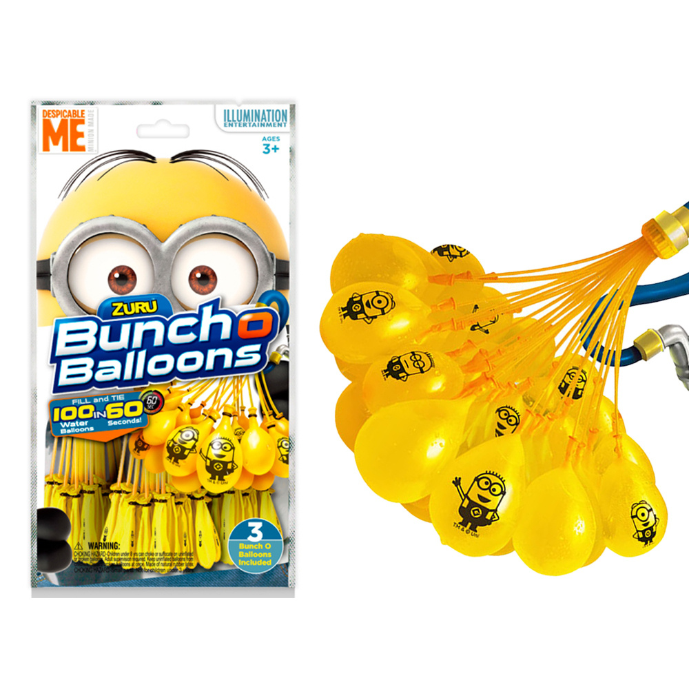 Водные шарики Bunch O Balloons Z5653 миньоны стартовый набор 100 шаров / водяные бомбочки ZURU  #1