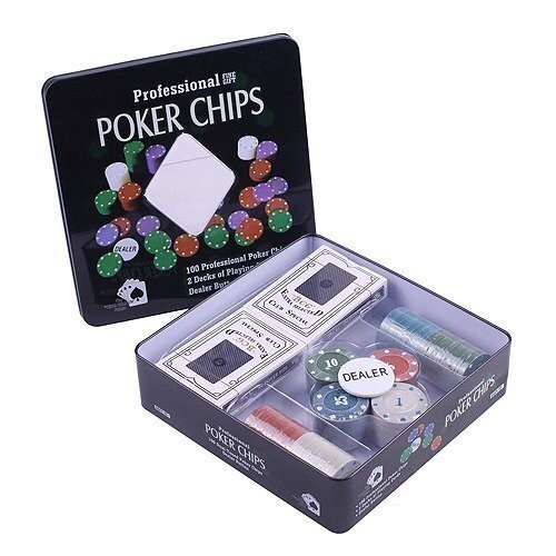 Набор для покера на 100 фишек с номиналом #1
