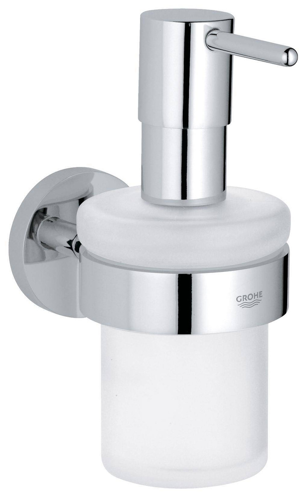 Дозатор жидкого мыла GROHE Essentials с держателем, хром (40448001) #1