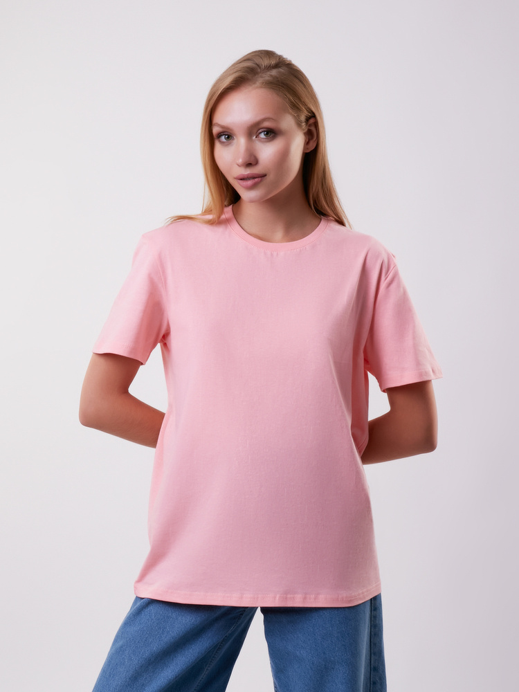 Футболка VIVEZZA, размер 46, цвет розовый, 100% хлопок - купить по ...