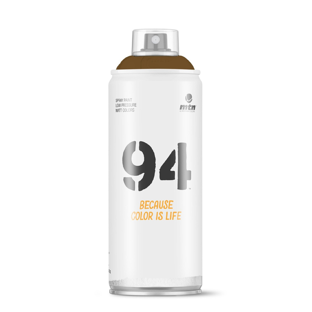 Краска аэрозольная матовая MTN 94 для граффити RV-139 Sequoia Brown темно-коричневый, 400 мл  #1