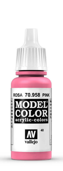 Краска Vallejo серии Model Color - Pink 17мл. #1