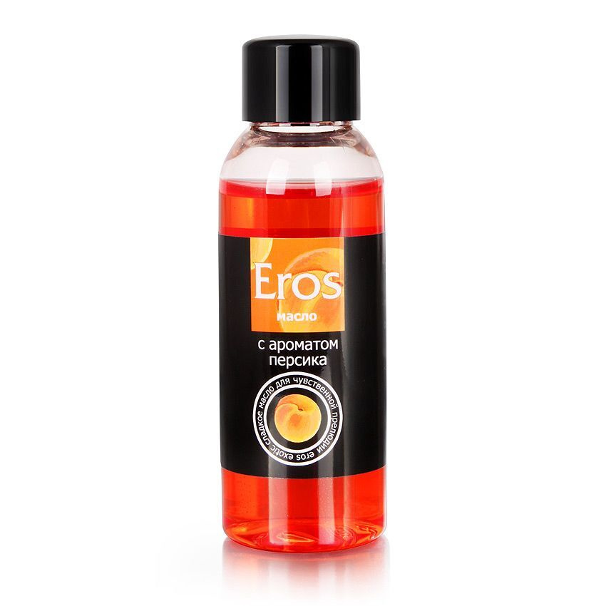 Массажное масло Eros exotic с ароматом персика - 50 мл. #1