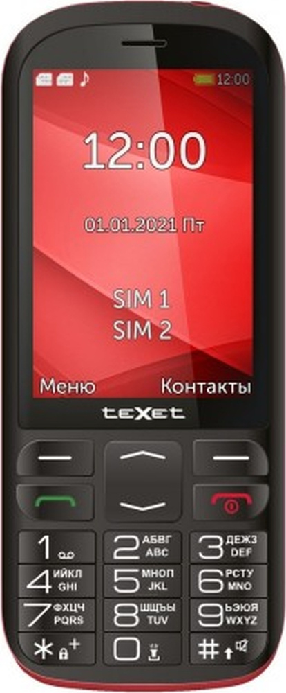 Мобильный телефон Texet TM-B409_341020 озон, красный, черный - купить ...