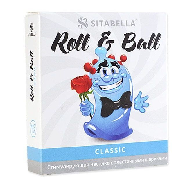 Стимулирующий презерватив-насадка Roll Ball Classic прозрачный Sitabella  #1