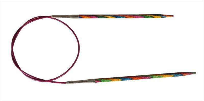 Спицы для вязания круговые деревянные 3,5 мм 60 см Knit Pro Symfonie на тросике  #1