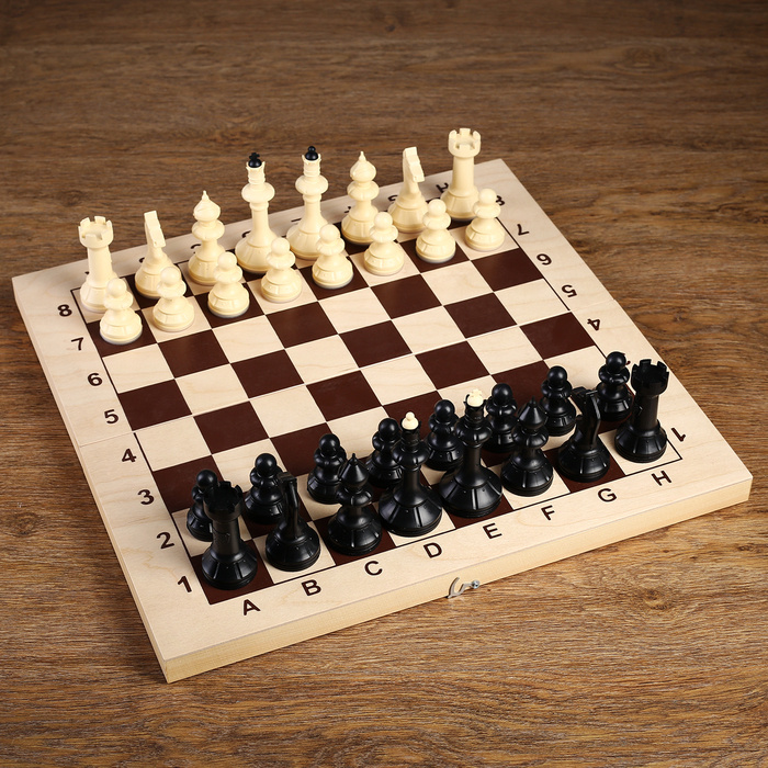 Шахматные фигуры обиходные "Айвенго", король высота-10,5 см, без доски  #1