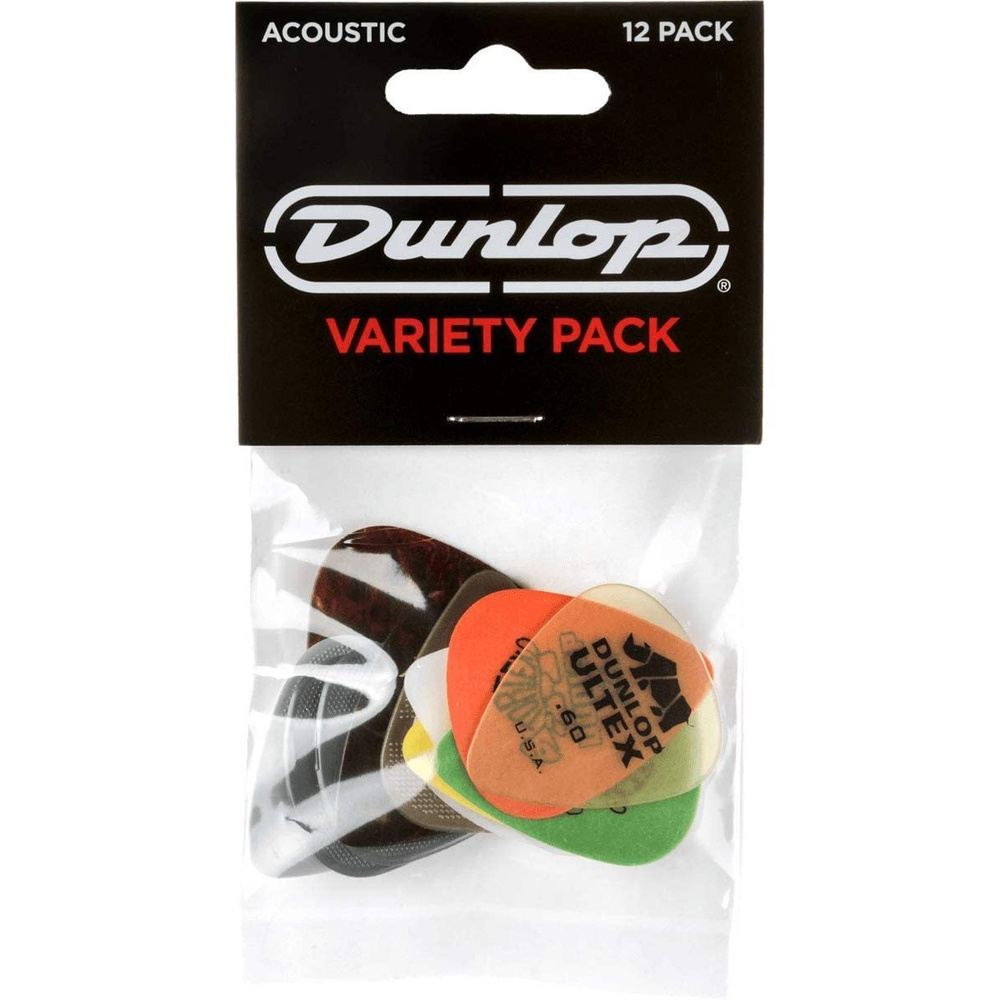 Набор медиаторов Dunlop PVP112 Acoustic, упаковка 12 шт. #1