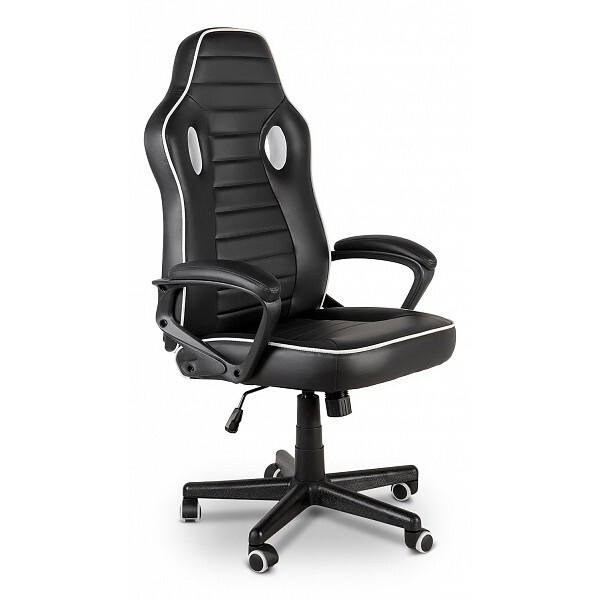 Меб-фф Игровое компьютерное кресло, белая,черная #1