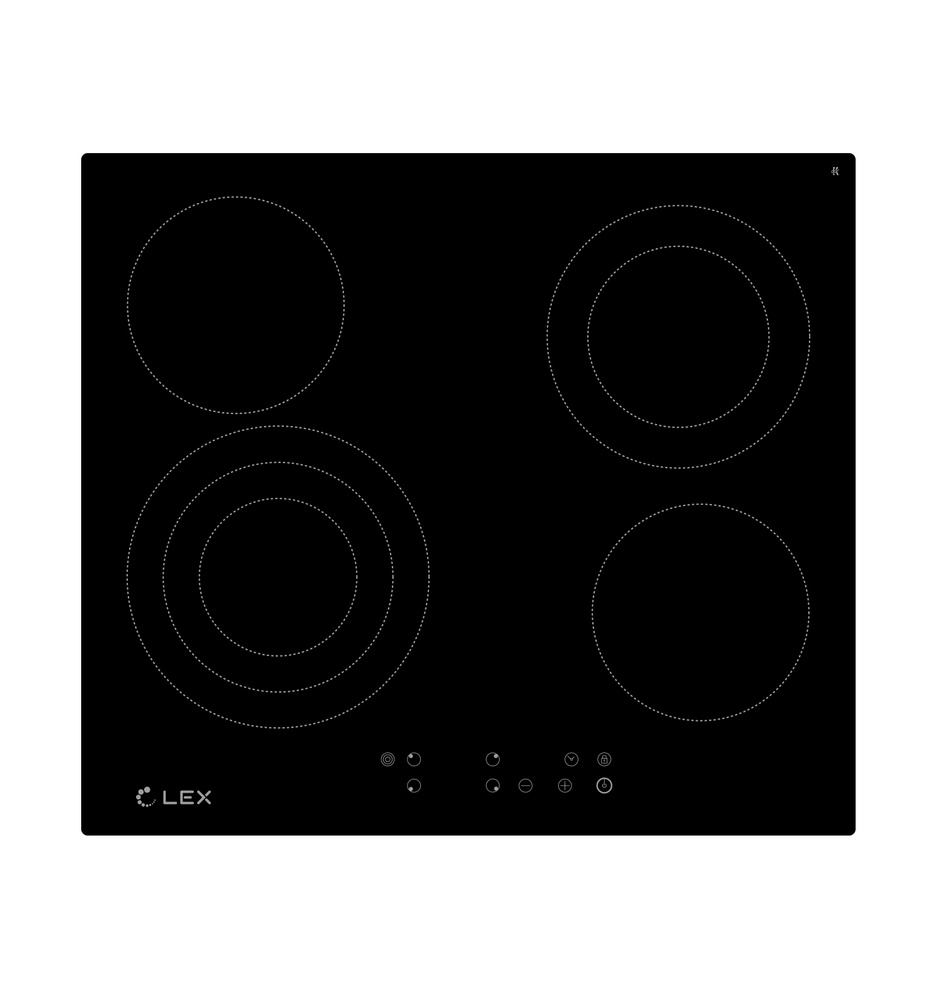 LEX Электрическая варочная панель EVH 642-2 BL, черный #1