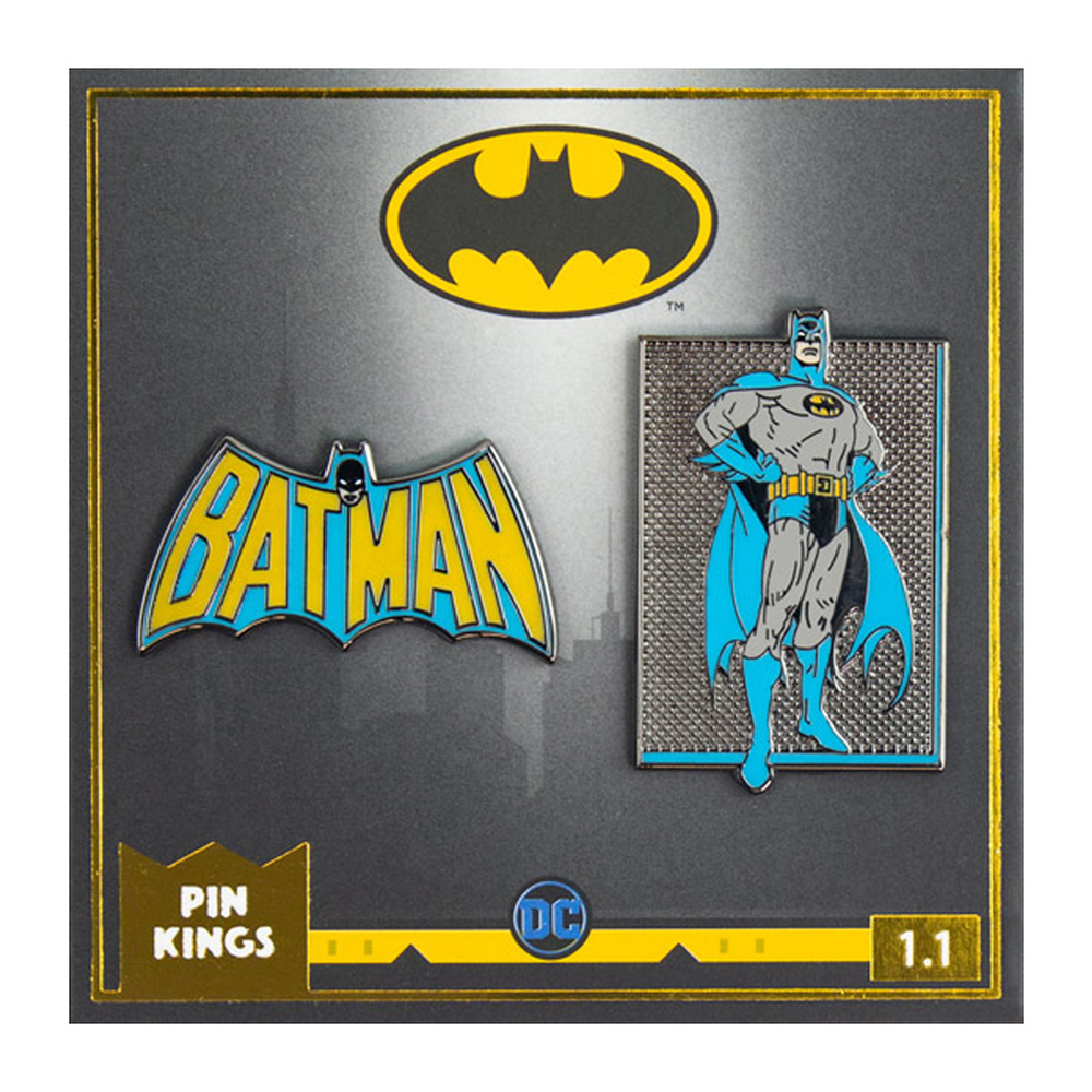 Значок Pin Kings DC (Мстители) Бэтмен 1.1 - набор из 2 шт / брошь / подарок парню мужчине девушке подруге #1