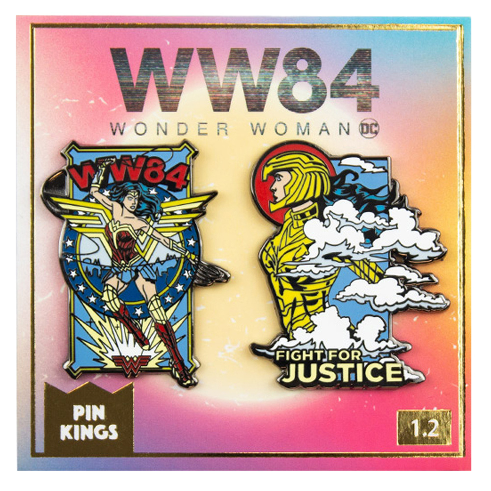 Значок Pin Kings DC (Мстители) Чудо-женщина 84 (Wonder Woman) 1.2 - набор из 2 шт / брошь / подарок парню #1