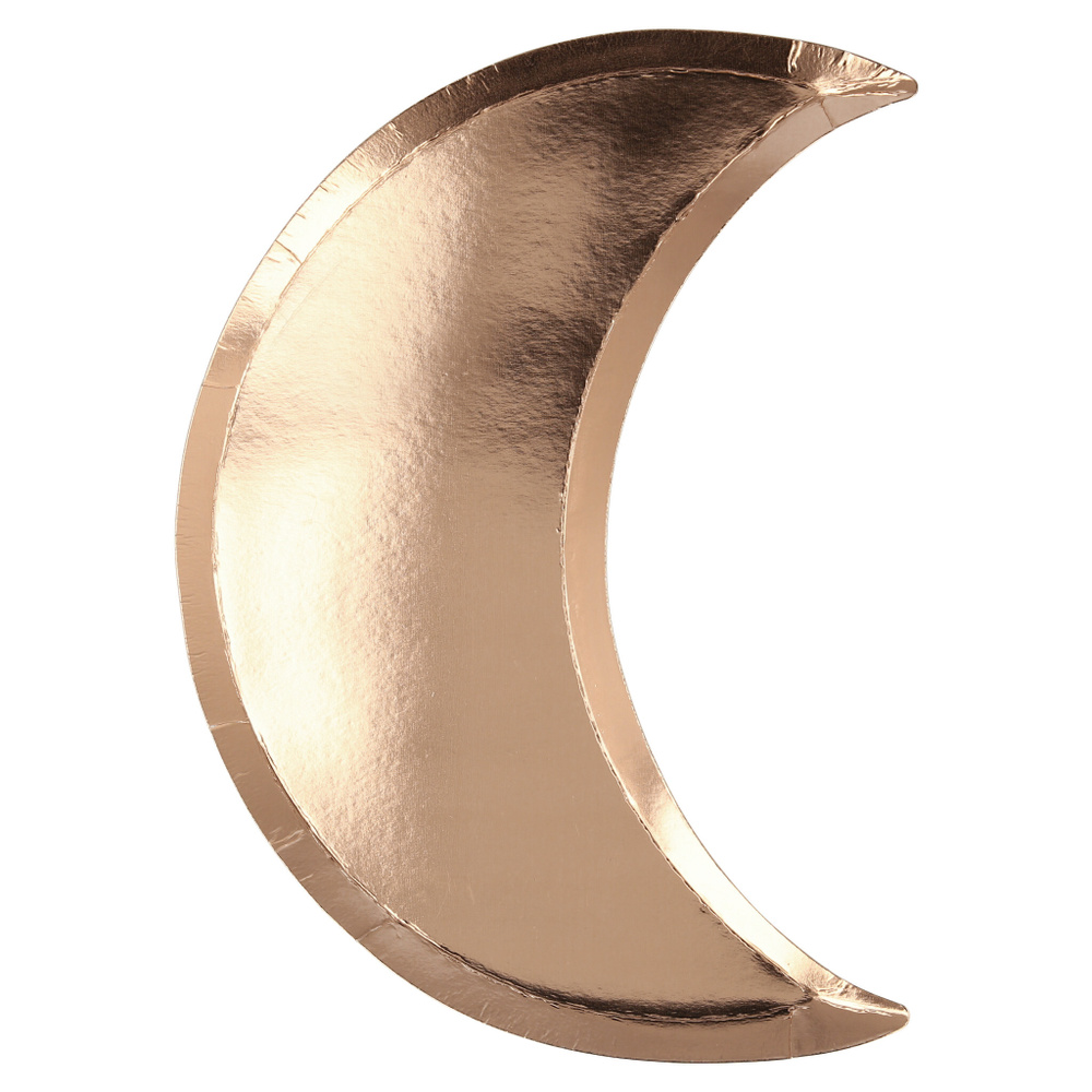 Тарелки в форме луны "Винтаж", золотые  #1