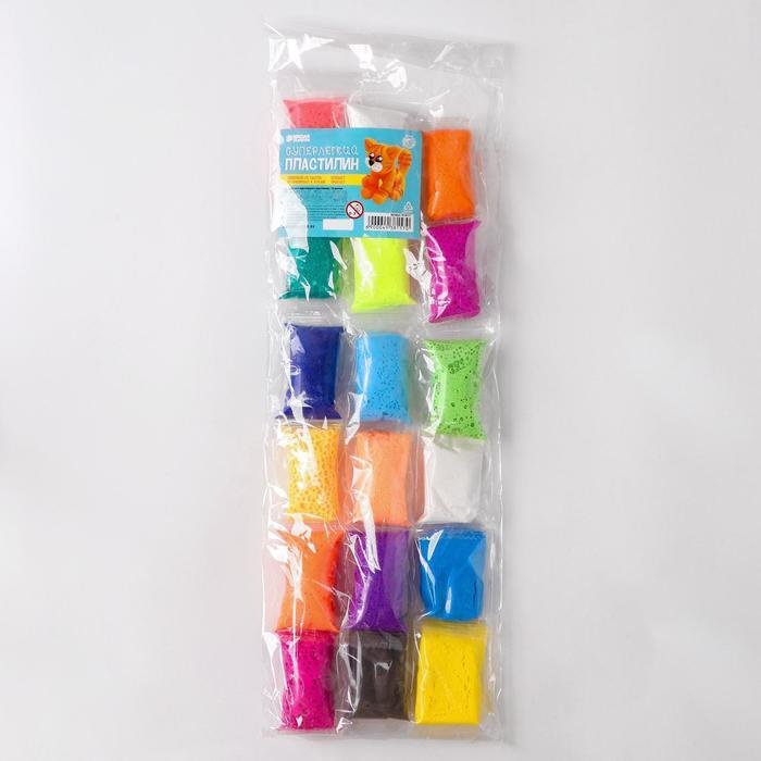 Набор лёгкого прыгающего пластилина (масса для лепки)а 18 цветов  #1