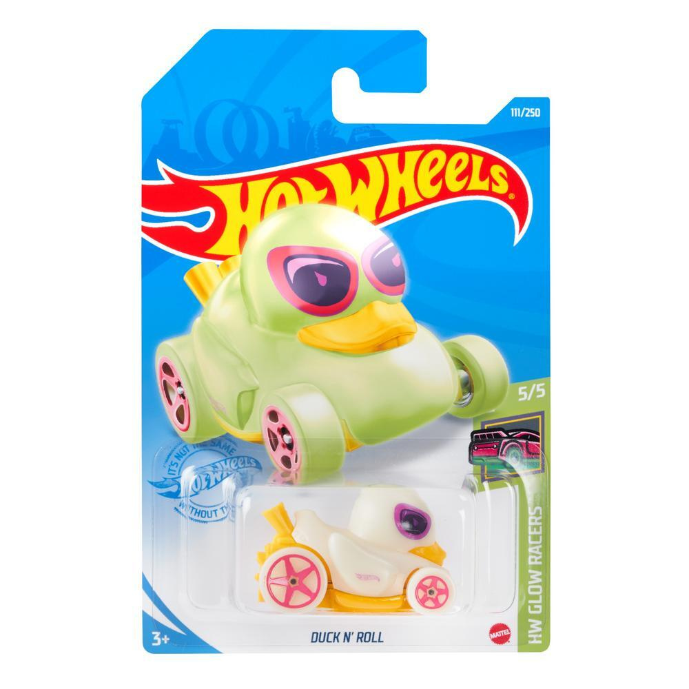 GRY17 Машинка металлическая игрушка Hot Wheels коллекционная модель DUCK N ROLL бежевый/желтый  #1