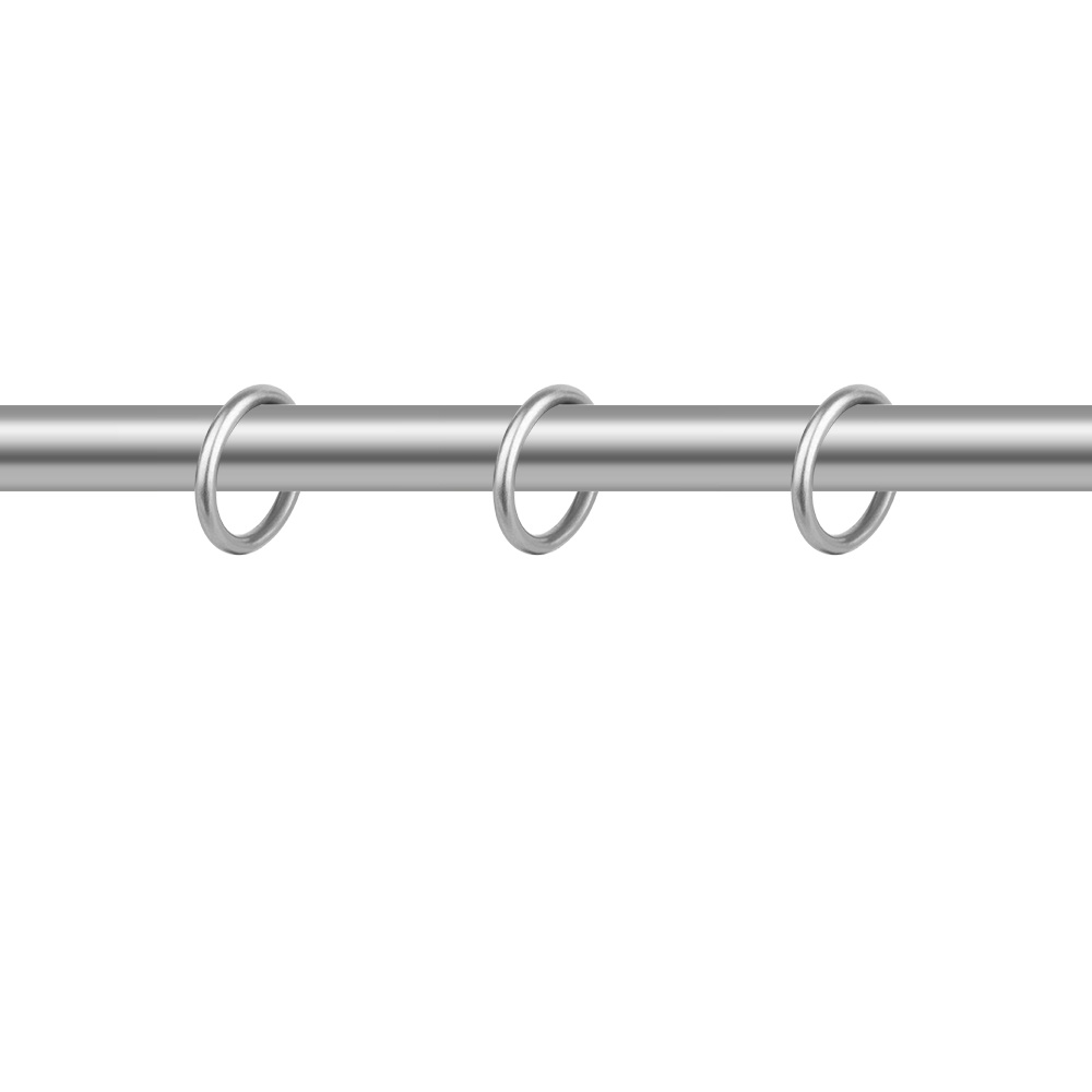 Кольца для мини-карнизов OLEXDECO (10 шт) Хром матовый #1