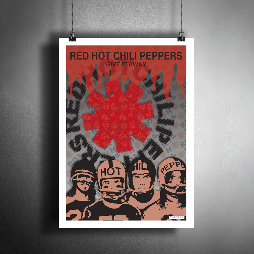 Постер плакат для интерьера "Музыка: Американская рок-группа Red Hot Chili Peppers. Энтони Кидис"/ Декор #1